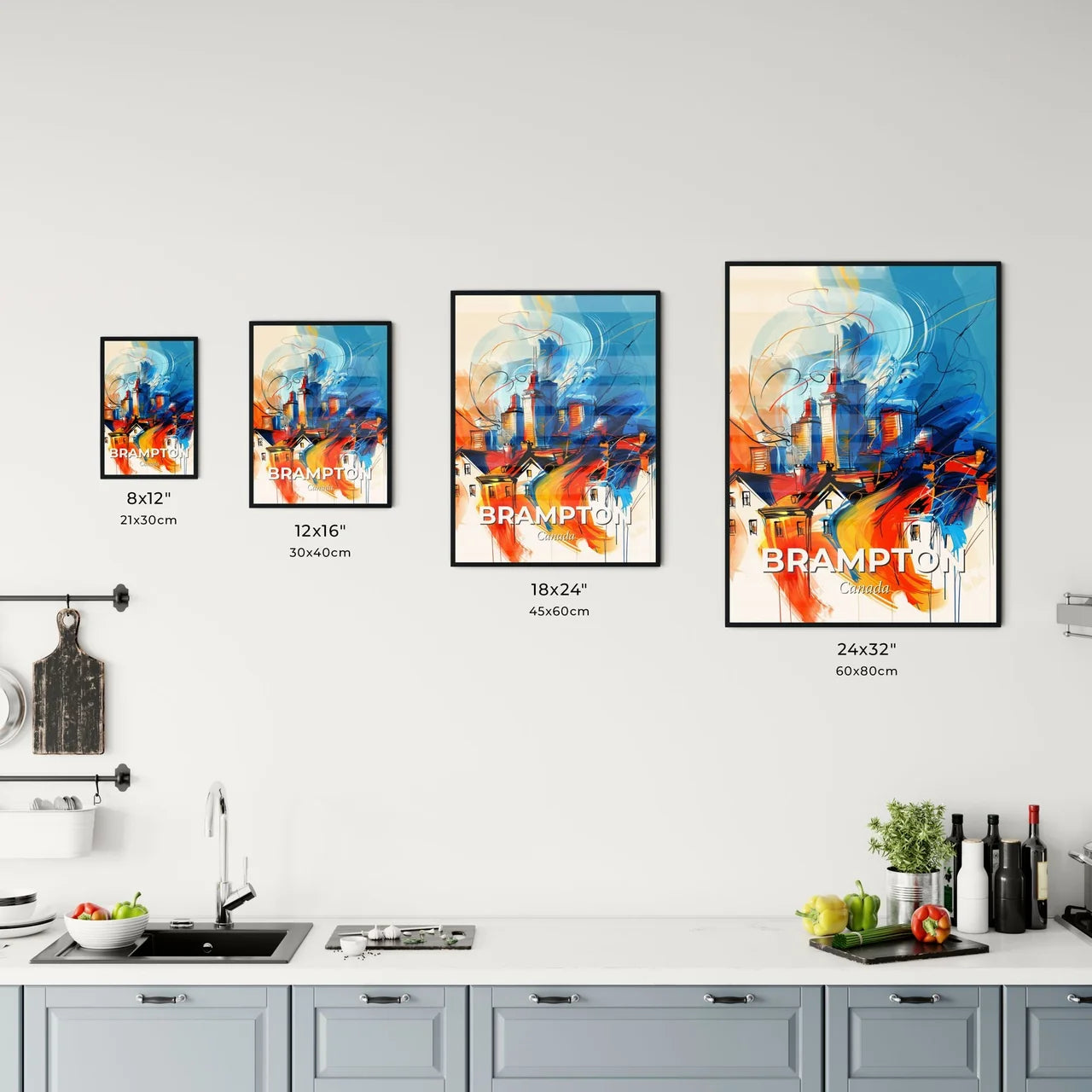 Vibrant Brampton, Canada Kitchen Art
