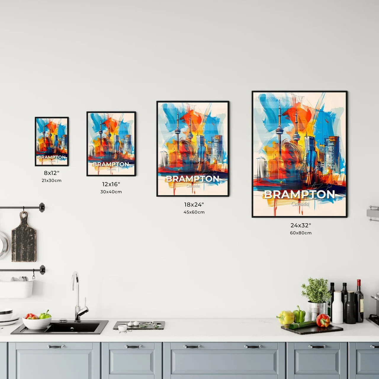 Vibrant Brampton, Canada Kitchen Art