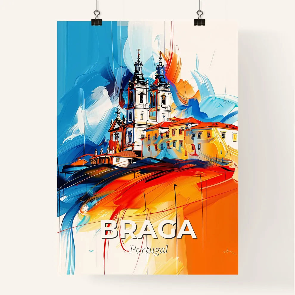 Vibrant Braga, Portugal Poster