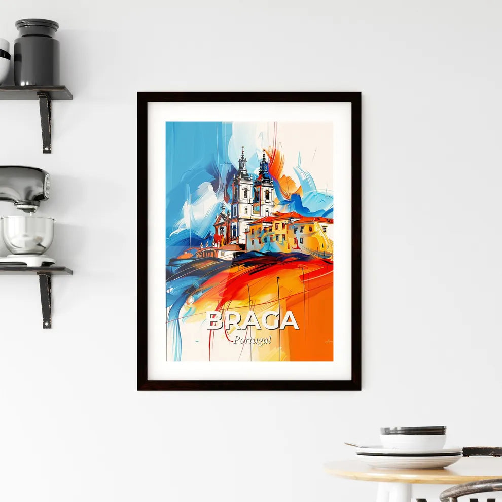 Vibrant Braga, Portugal Framed Print