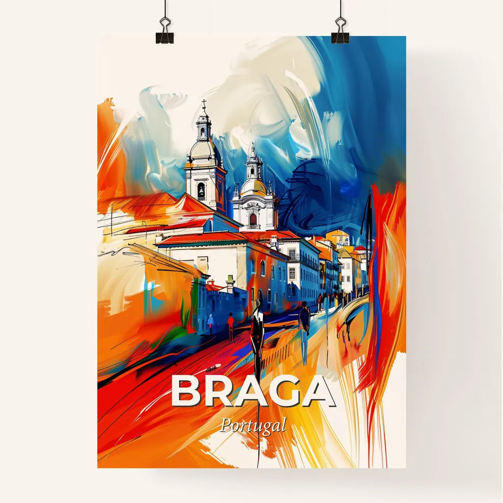 Vibrant Braga, Portugal Poster
