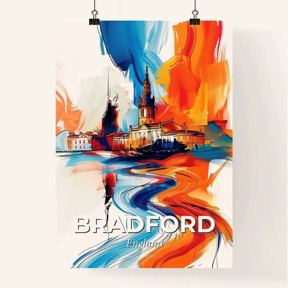 Vibrant Bradford, England Poster