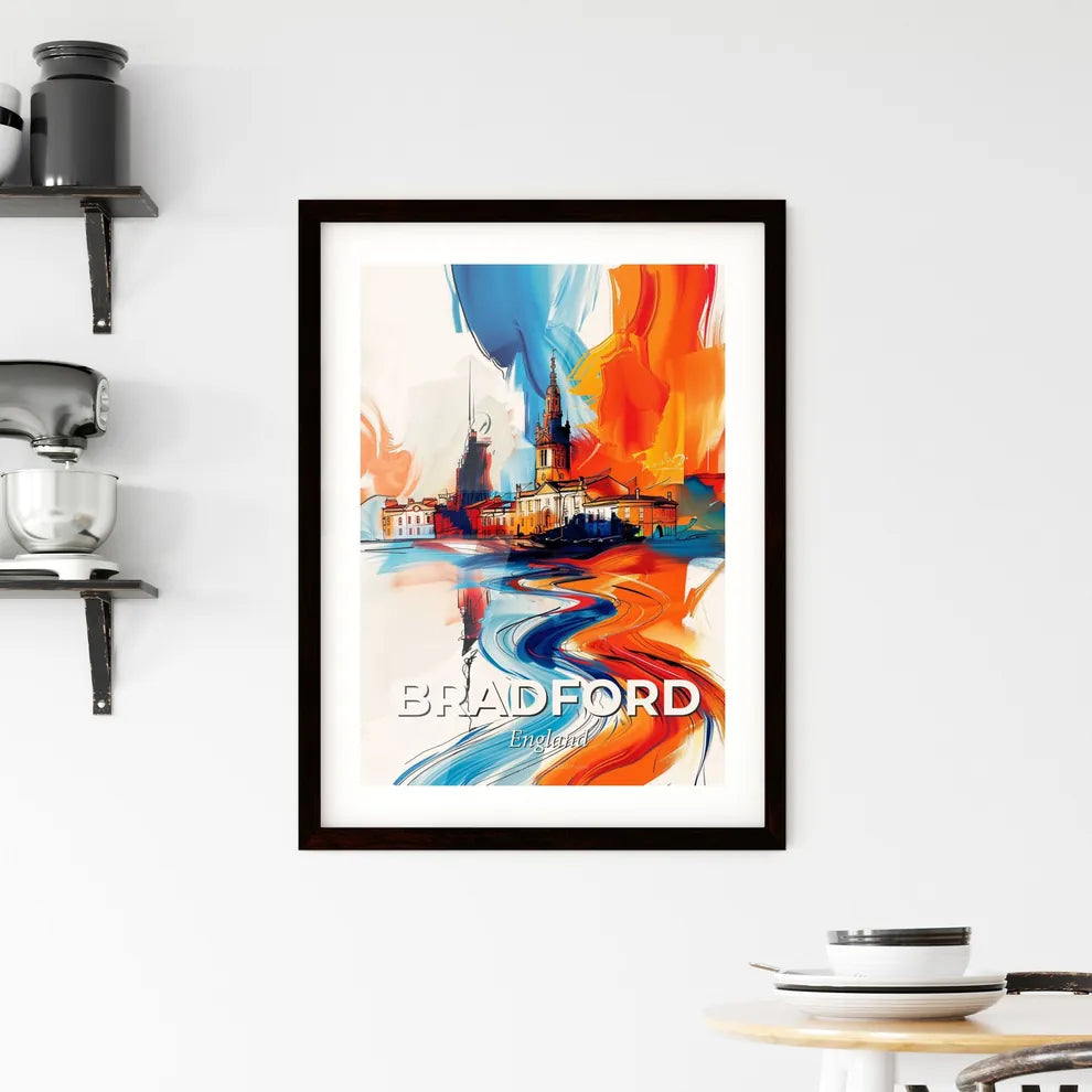 Vibrant Bradford, England Framed Print