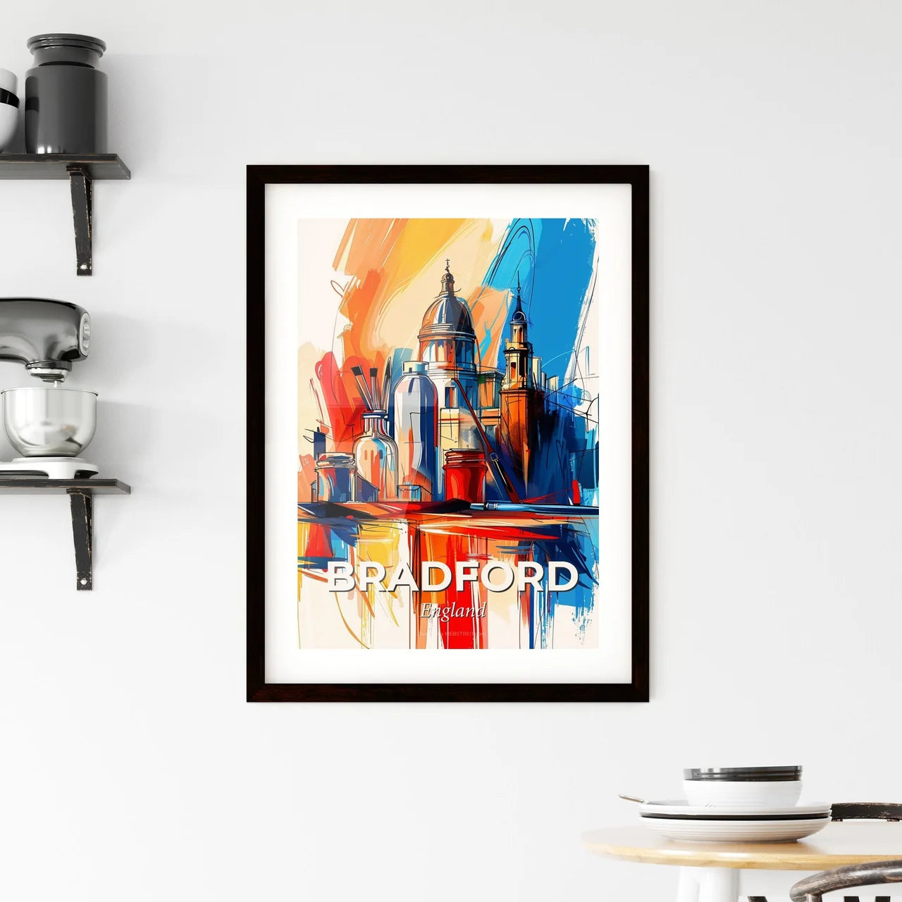 Vibrant Bradford, England Framed Print