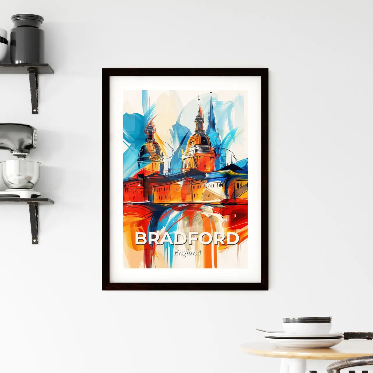 Vibrant Bradford, England Framed Print