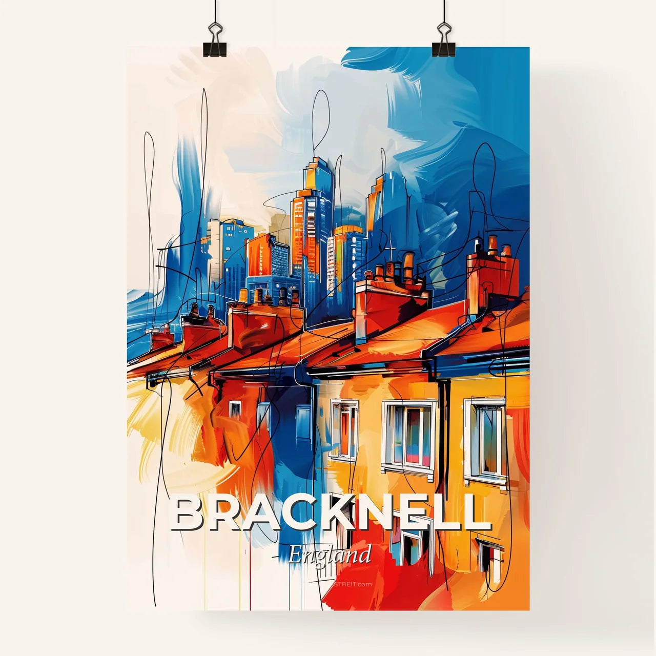 Vibrant Bracknell, England Poster