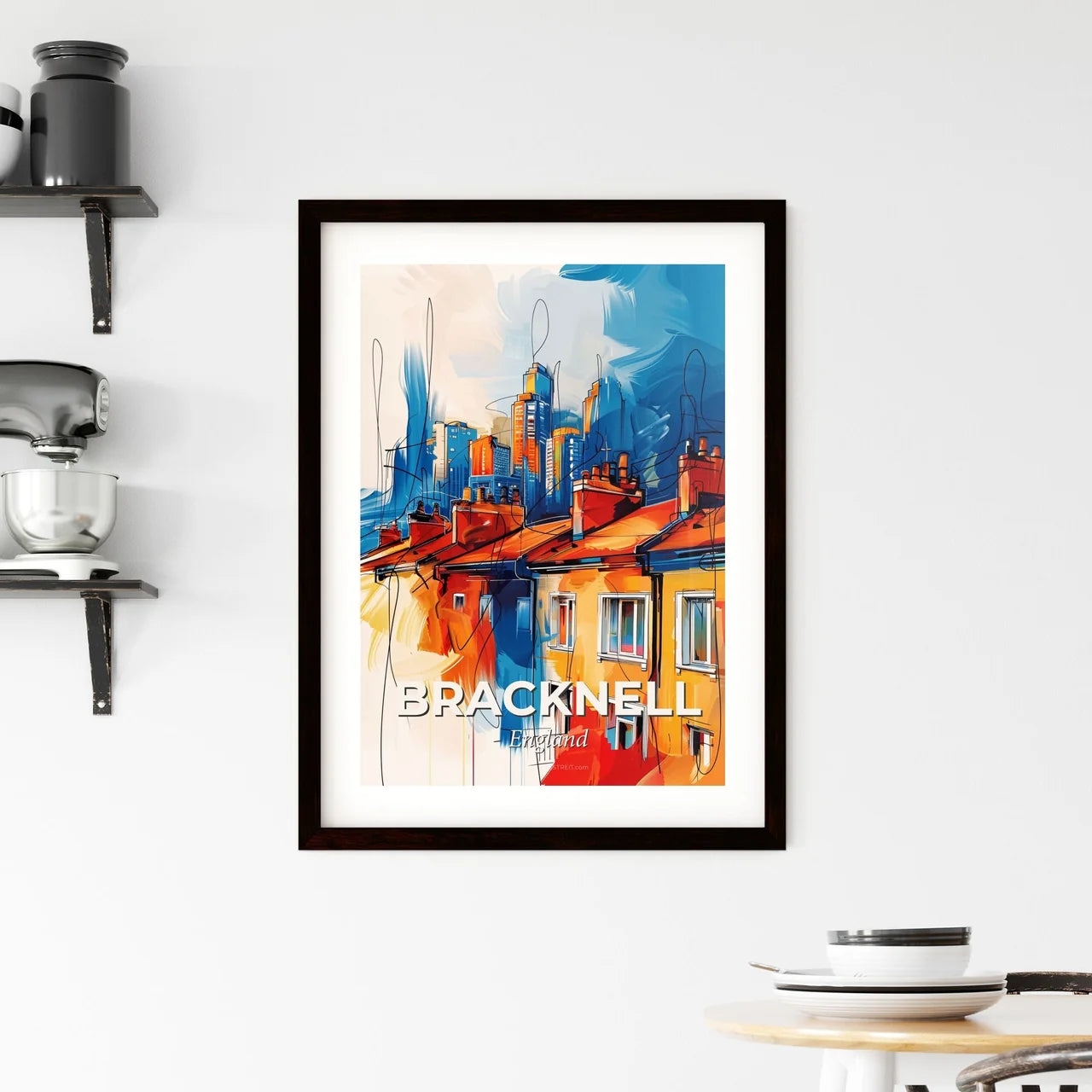 Vibrant Bracknell, England Framed Print