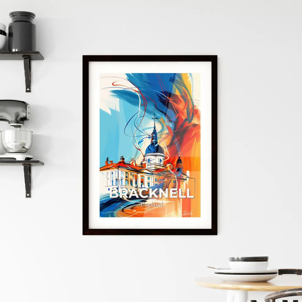 Vibrant Bracknell, England Framed Print