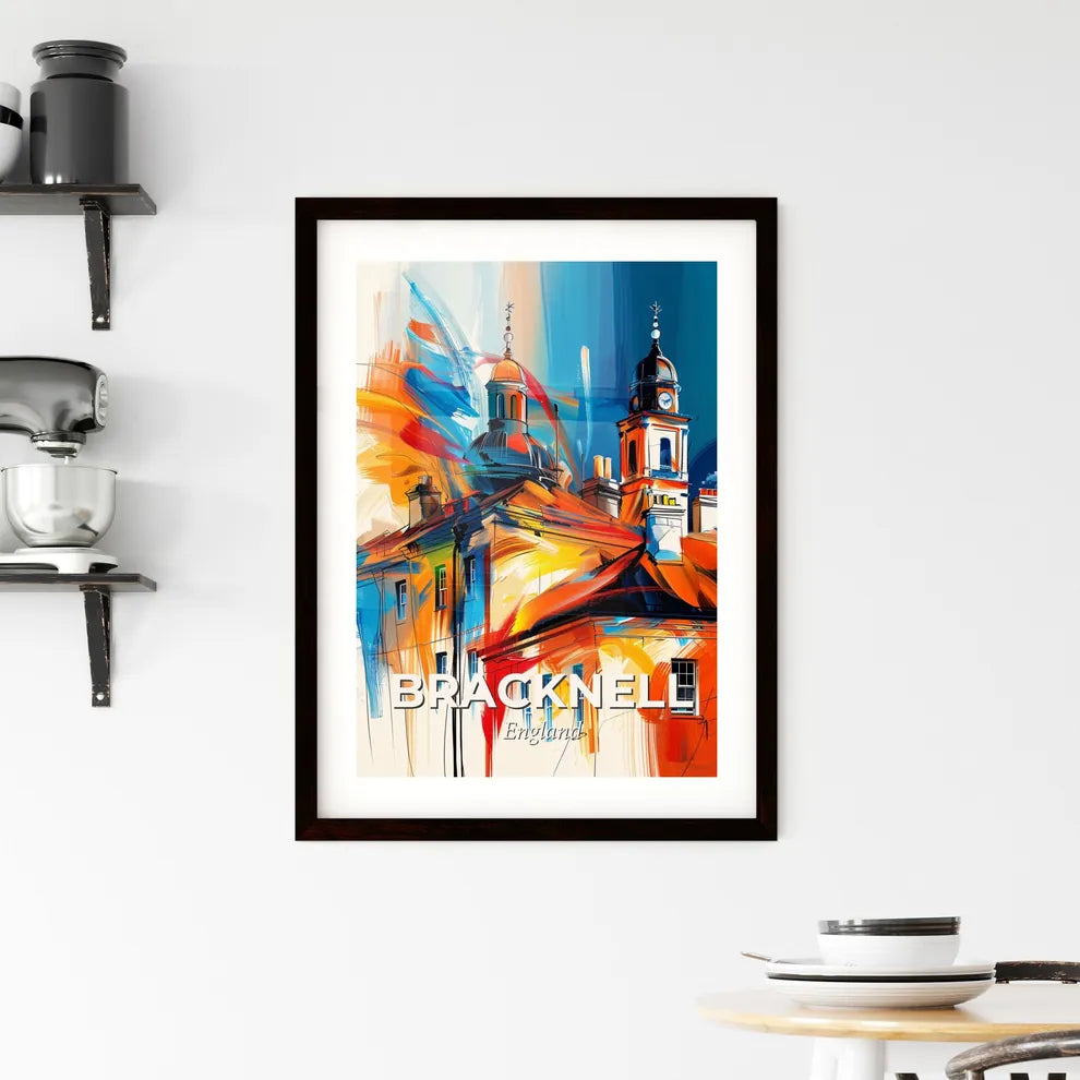 Vibrant Bracknell, England Framed Print
