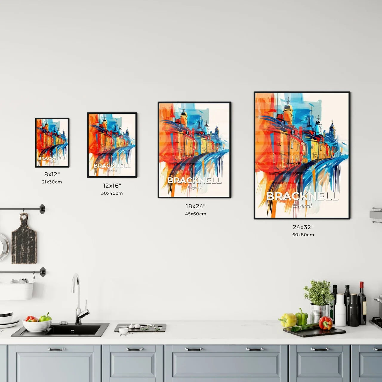 Vibrant Bracknell, England Kitchen Art