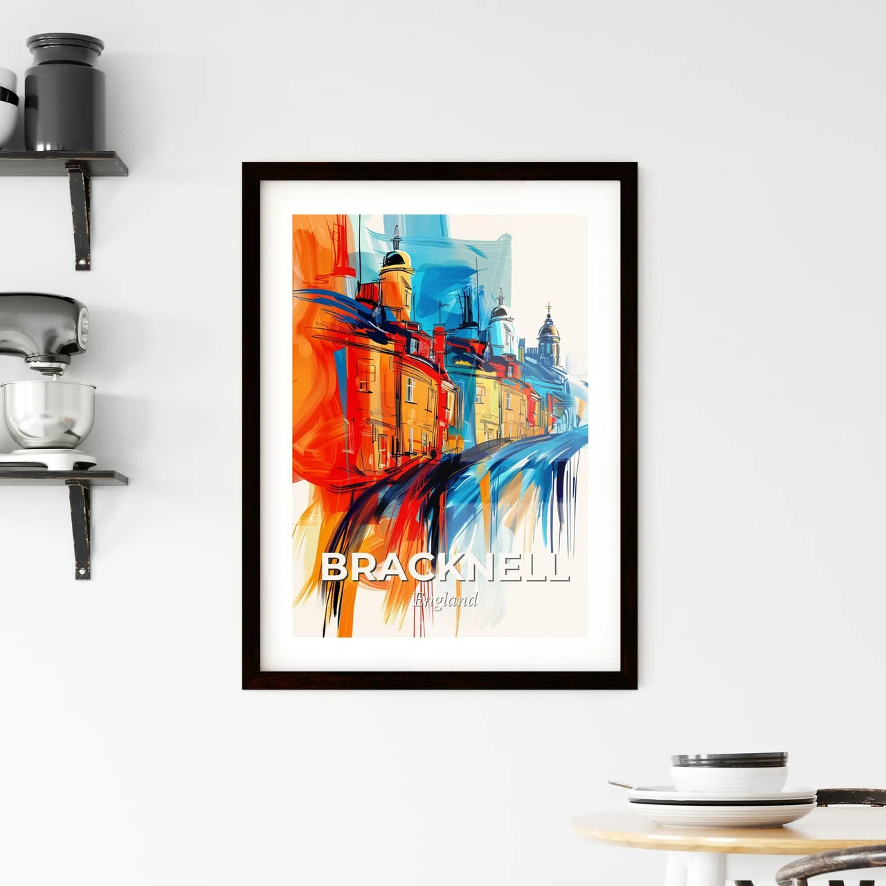 Vibrant Bracknell, England Framed Print