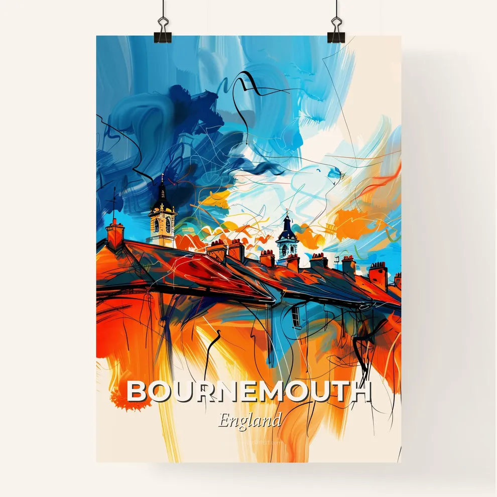 Vibrant Bournemouth, England Poster