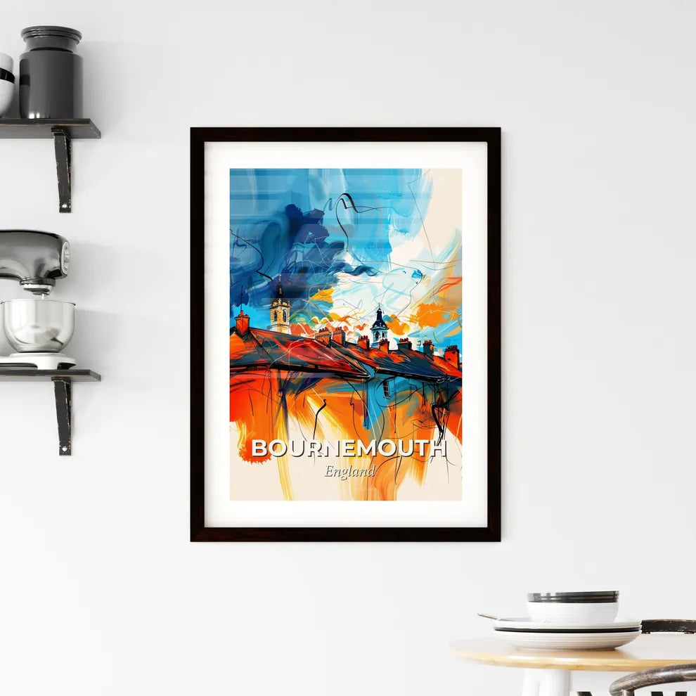 Vibrant Bournemouth, England Framed Print