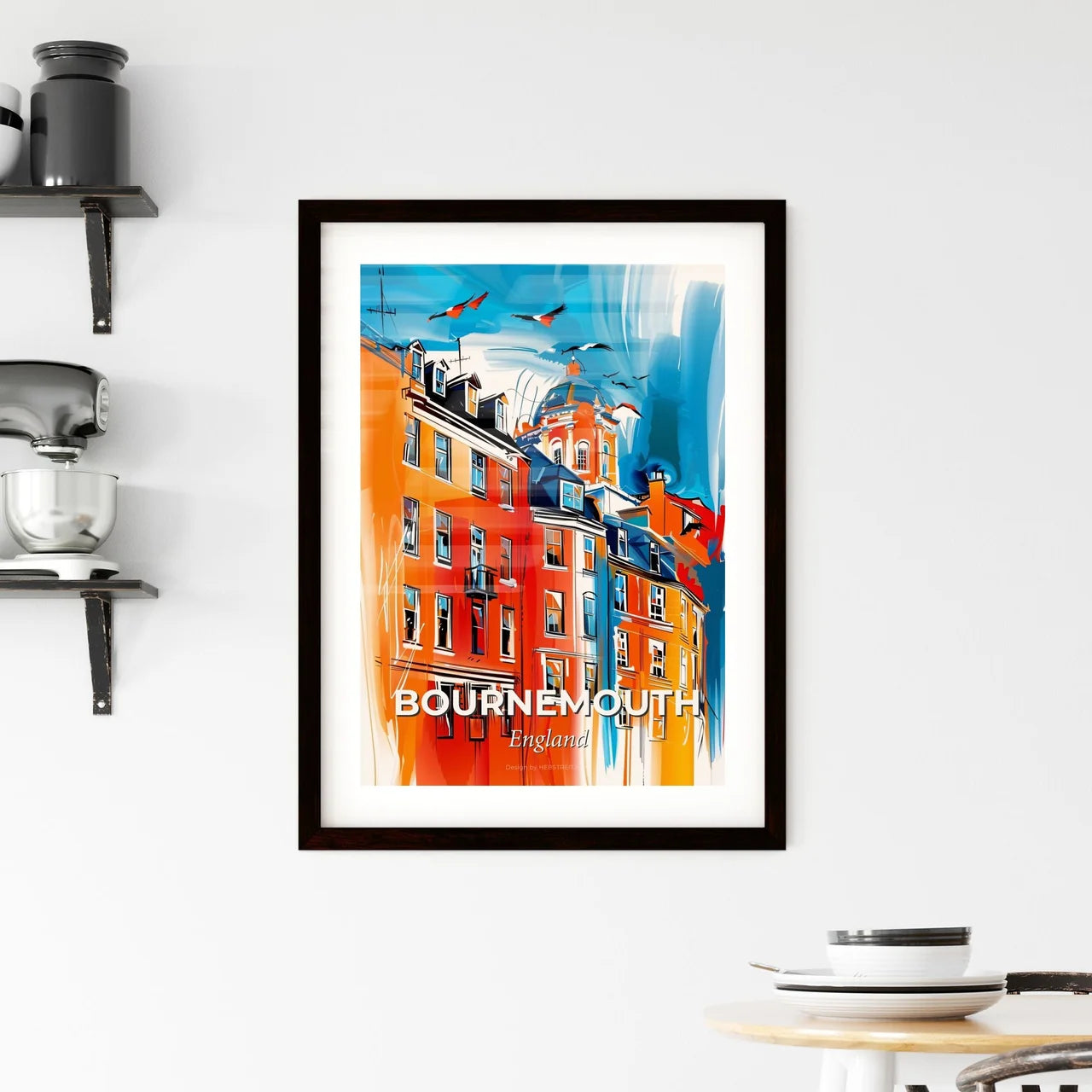 Vibrant Bournemouth, England Framed Print