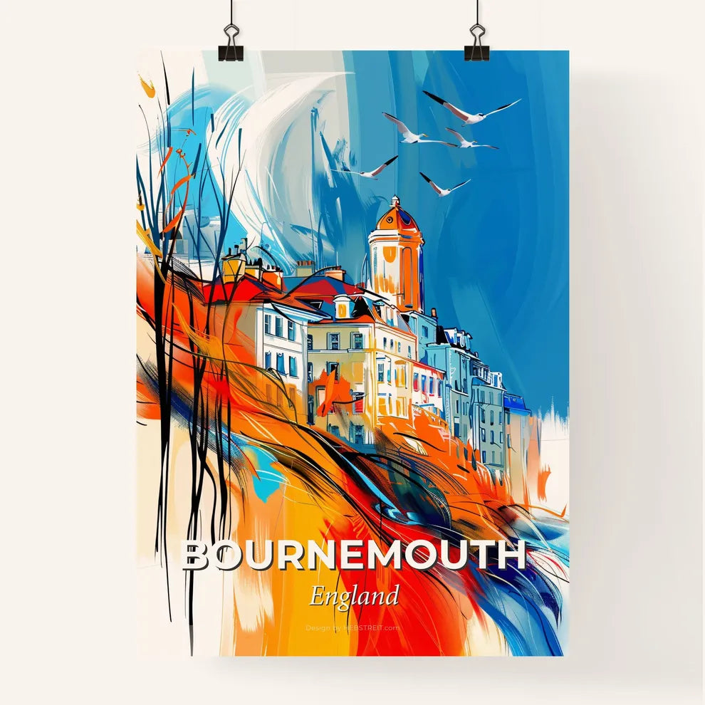 Vibrant Bournemouth, England Poster