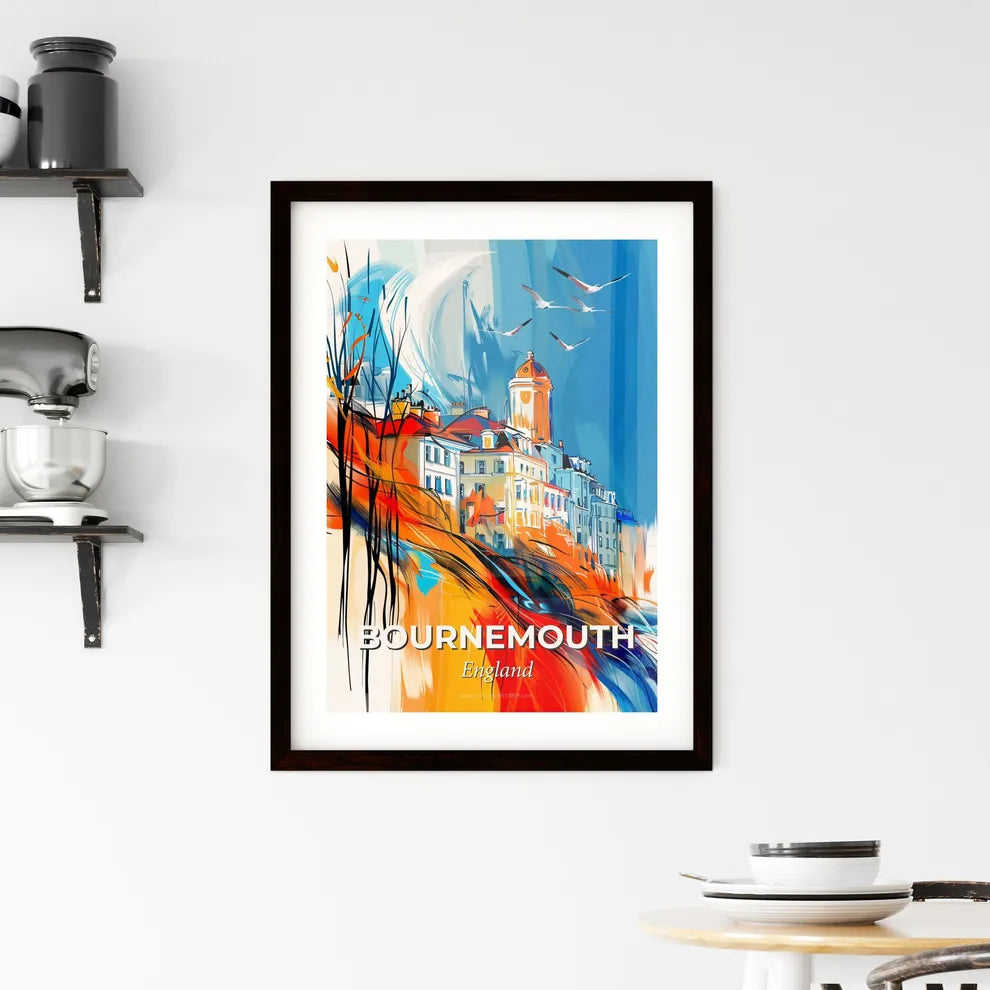 Vibrant Bournemouth, England Framed Print