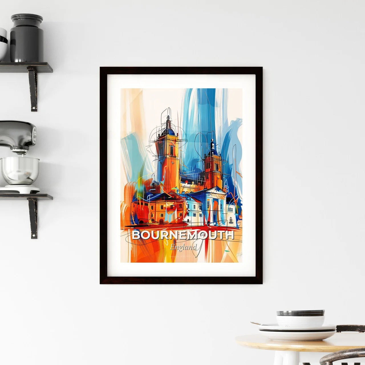 Vibrant Bournemouth, England Framed Print