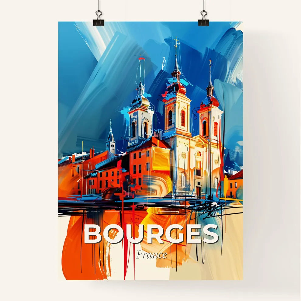 Vibrant Bourges, France Poster