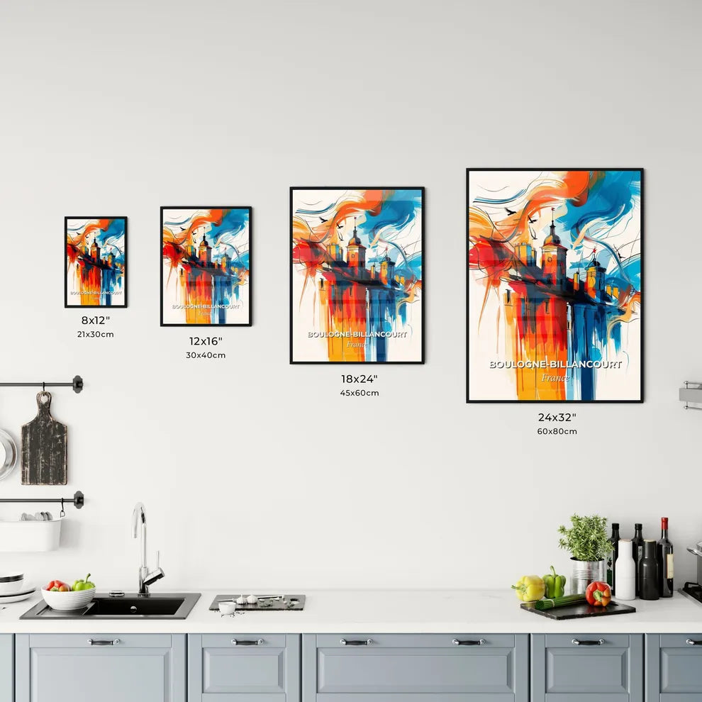 Vibrant Boulogn Kitchen Art