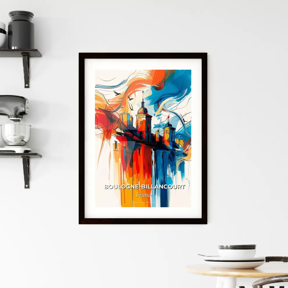 Vibrant Boulogn Framed Print