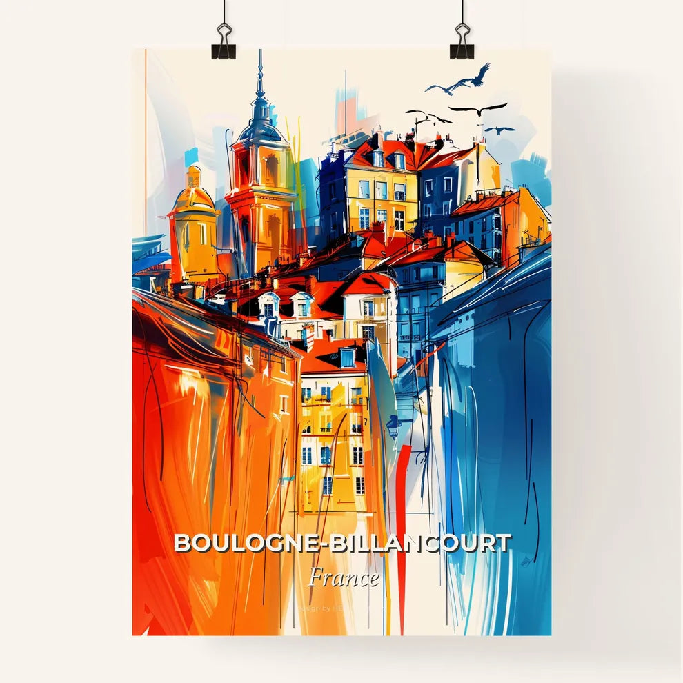 Vibrant Boulogn Poster