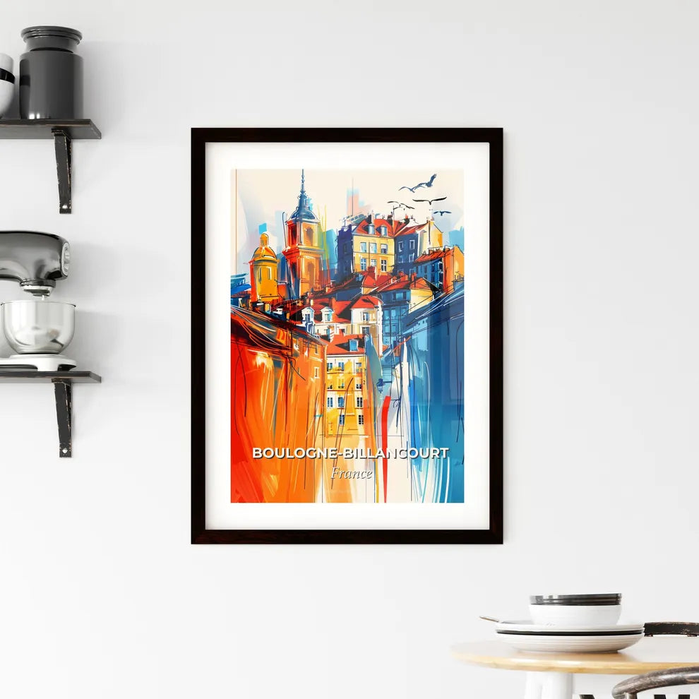 Vibrant Boulogn Framed Print