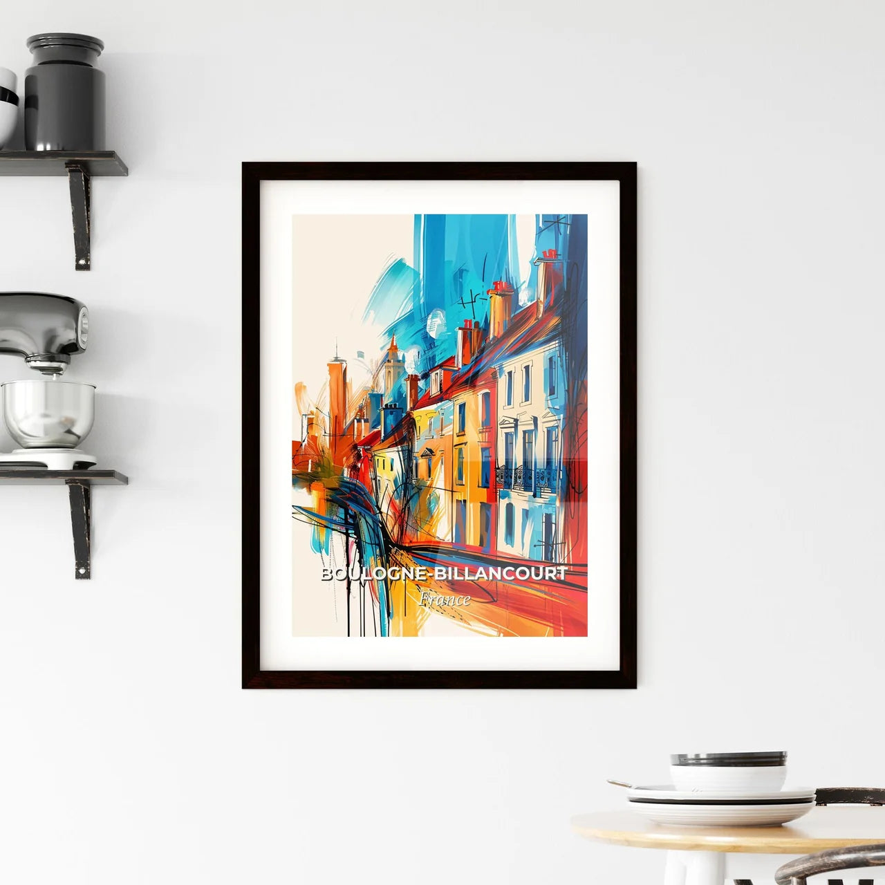 Vibrant Boulogn Framed Print