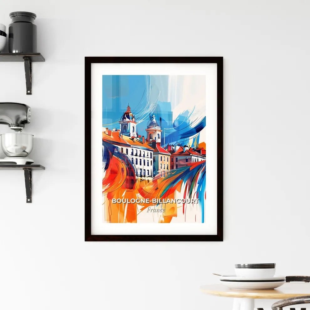 Vibrant Boulogn Framed Print