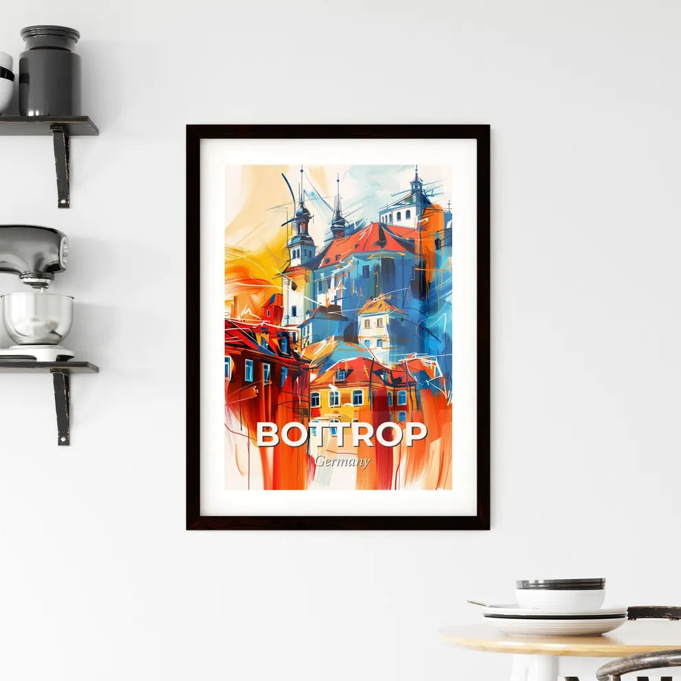 Vibrant Bottrop, Germany Framed Print