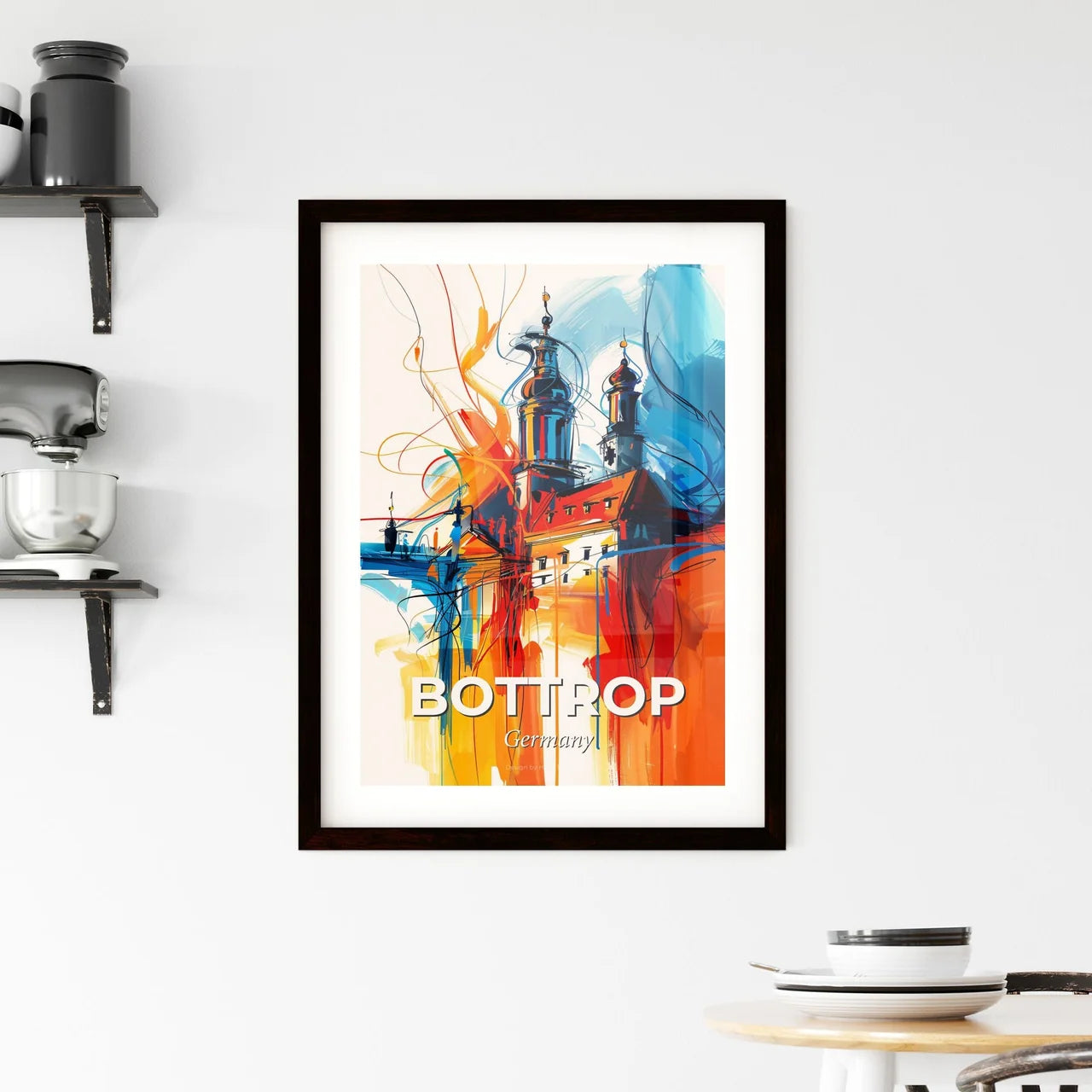 Vibrant Bottrop, Germany Framed Print