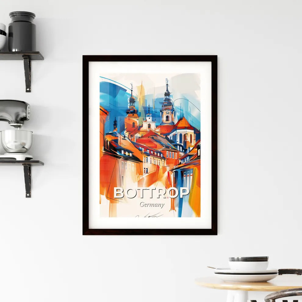 Vibrant Bottrop, Germany Framed Print