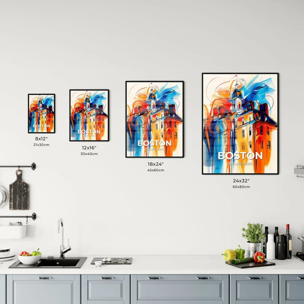 Vibrant Boston, Massachusetts Kitchen Art