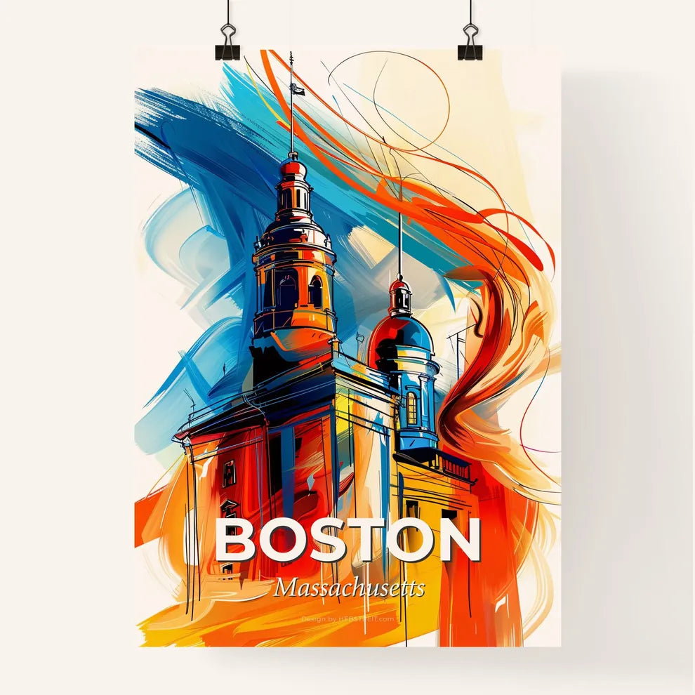 Vibrant Boston, Massachusetts Poster