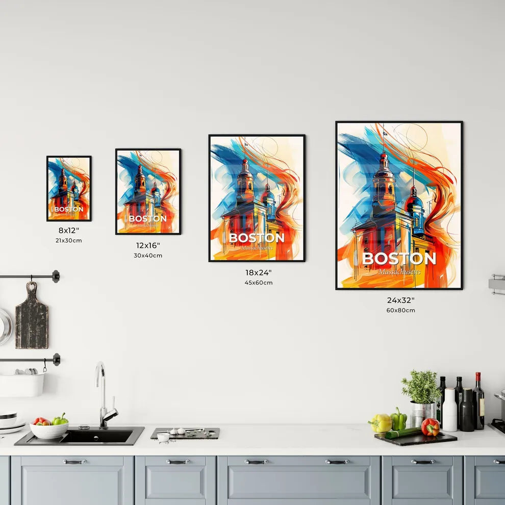 Vibrant Boston, Massachusetts Kitchen Art