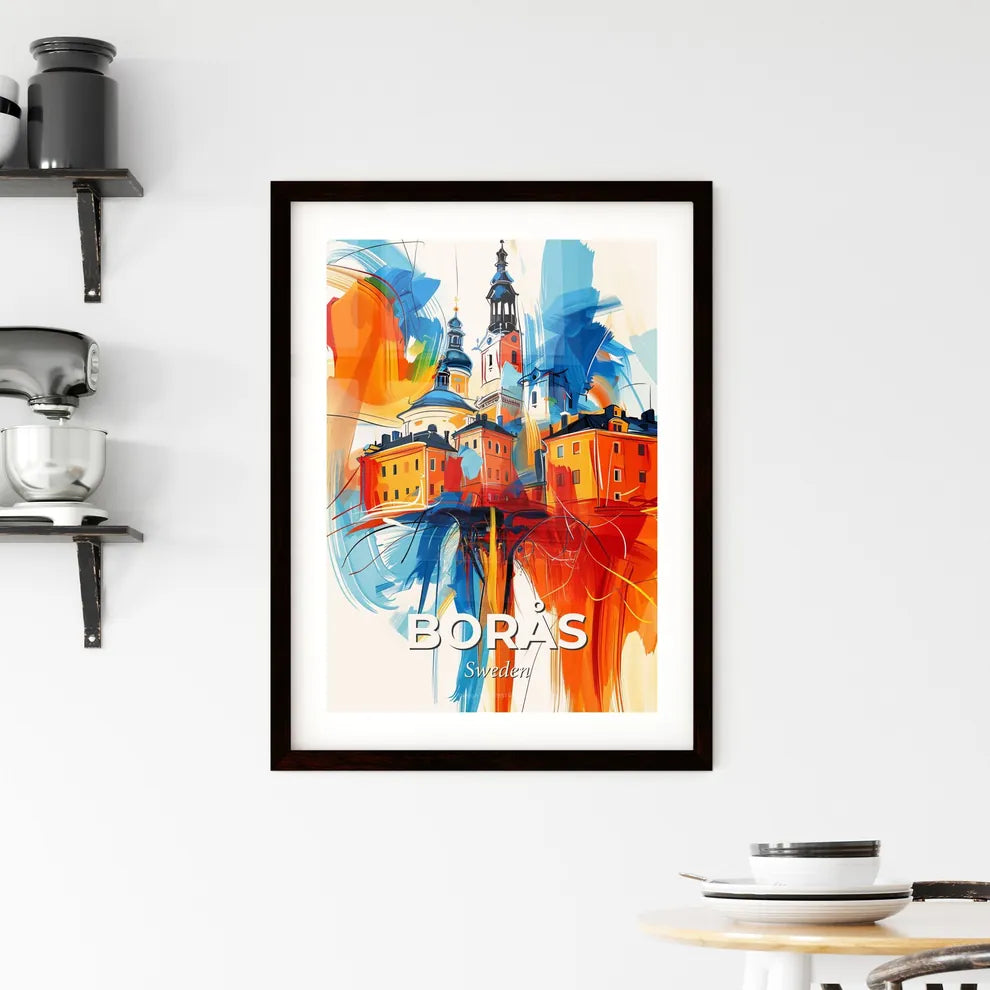 Vibrant Borås, Sweden Framed Print