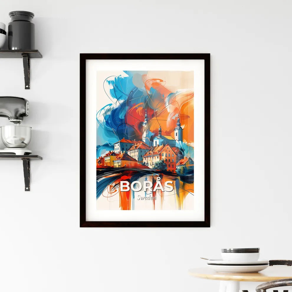 Vibrant Borås, Sweden Framed Print