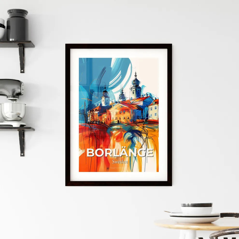 Vibrant Borlänge, Sweden Framed Print