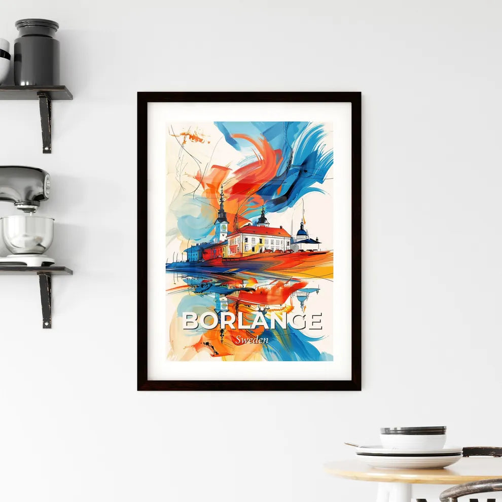 Vibrant Borlänge, Sweden Framed Print