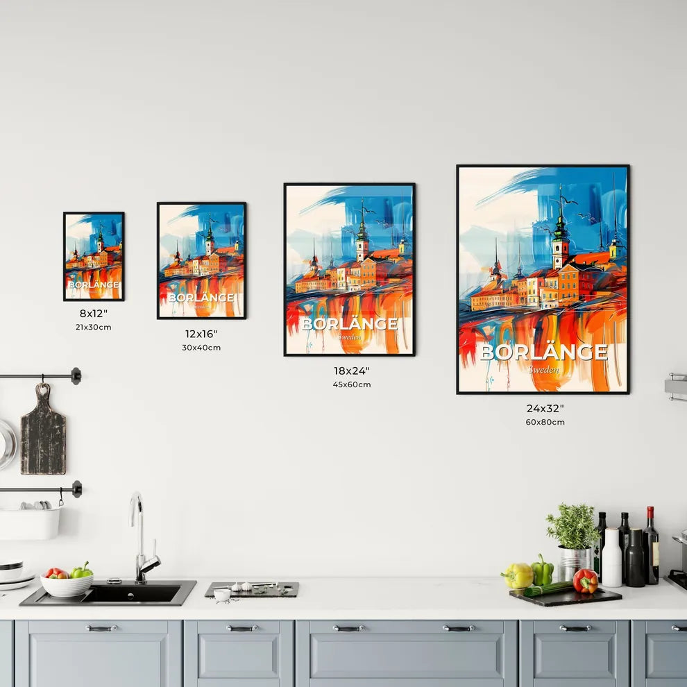 Vibrant Borlänge, Sweden Kitchen Art