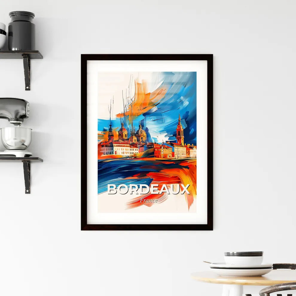 Vibrant Bordeaux, France Framed Print