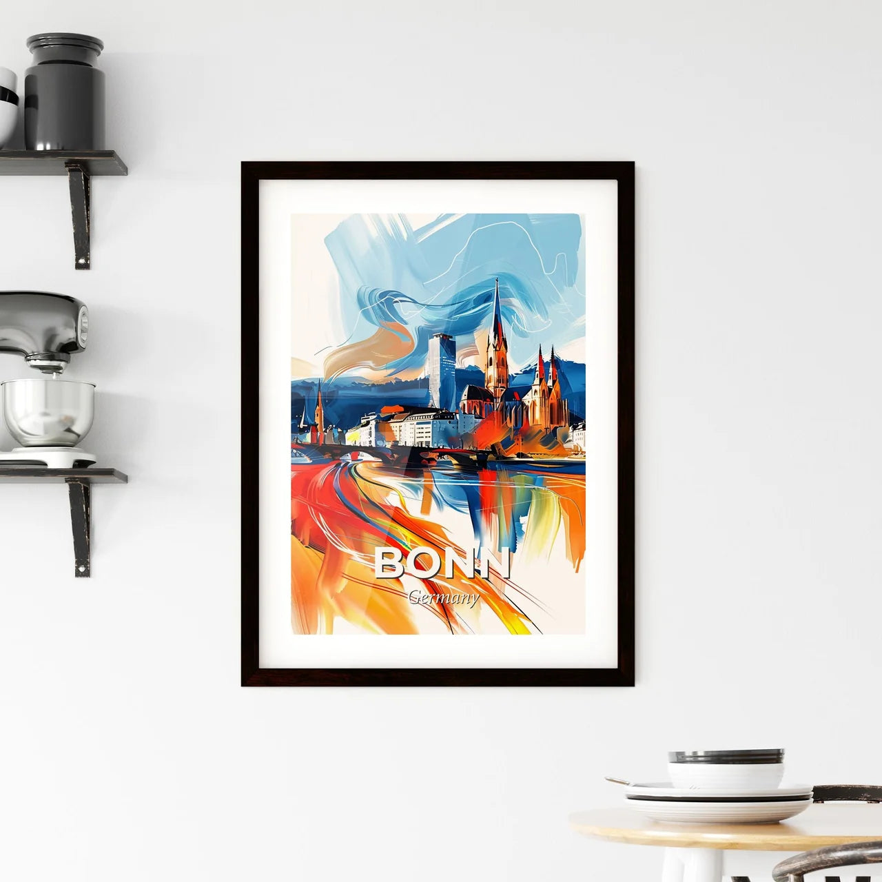 Vibrant Bonn, Germany Framed Print
