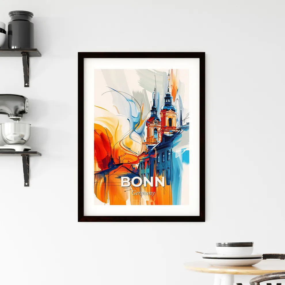 Vibrant Bonn, Germany Framed Print