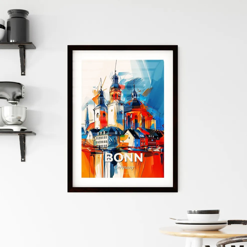 Vibrant Bonn, Germany Framed Print