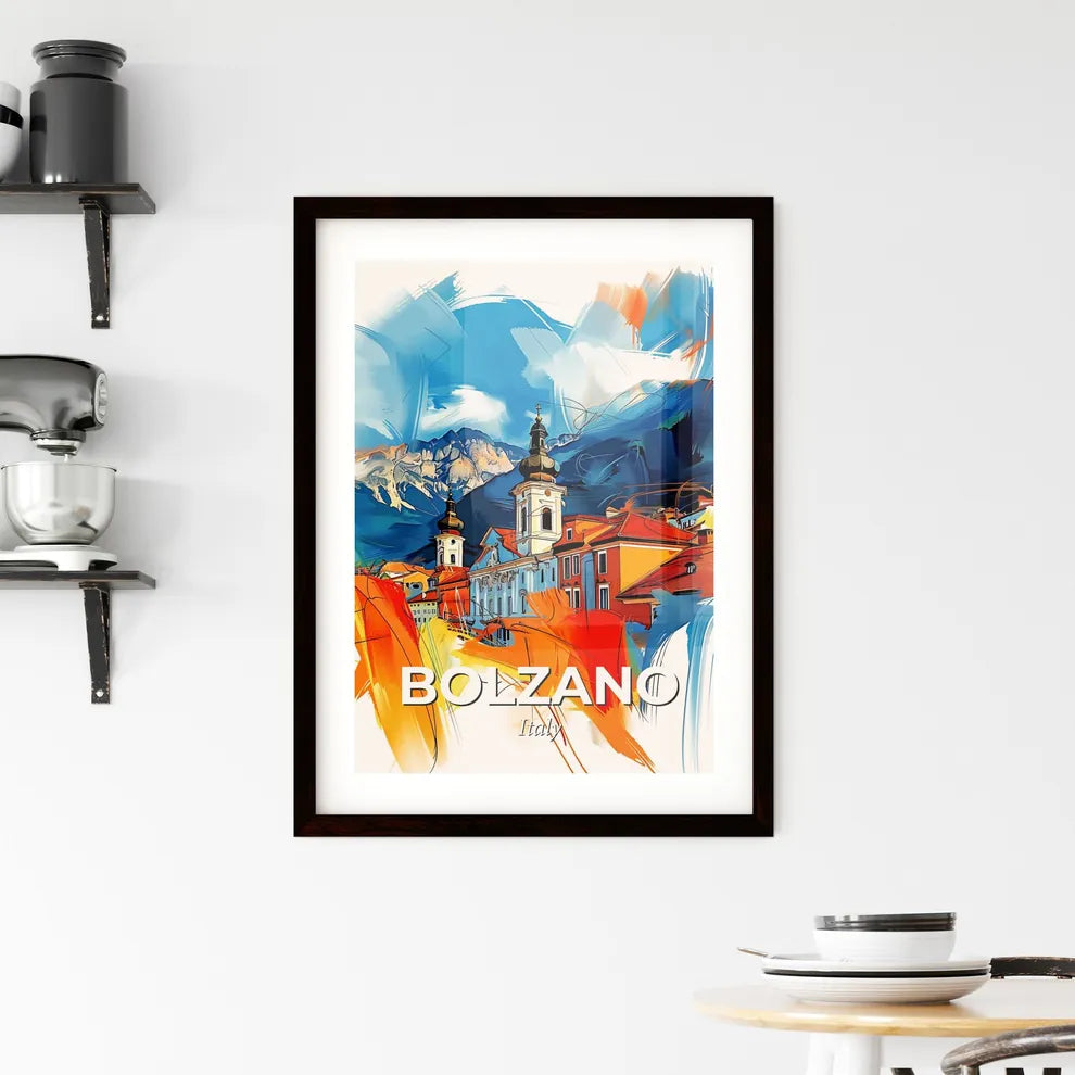 Vibrant Bolzano, Italy Framed Print