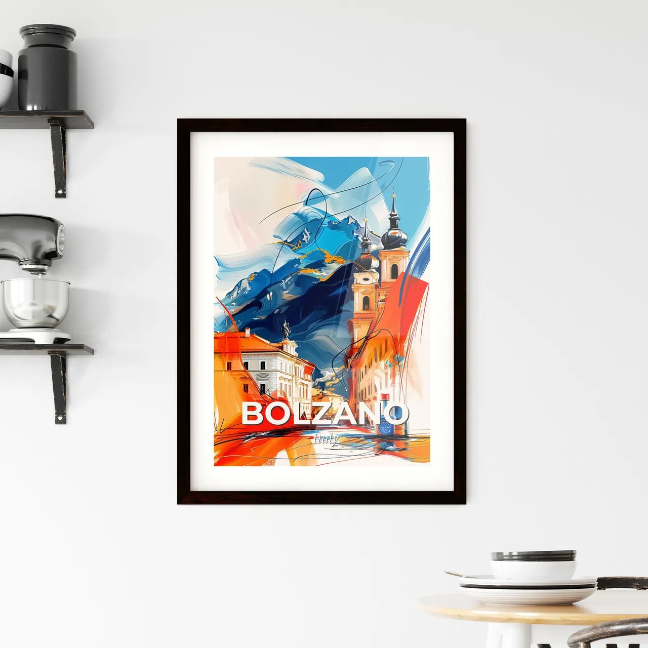 Vibrant Bolzano, Italy Framed Print