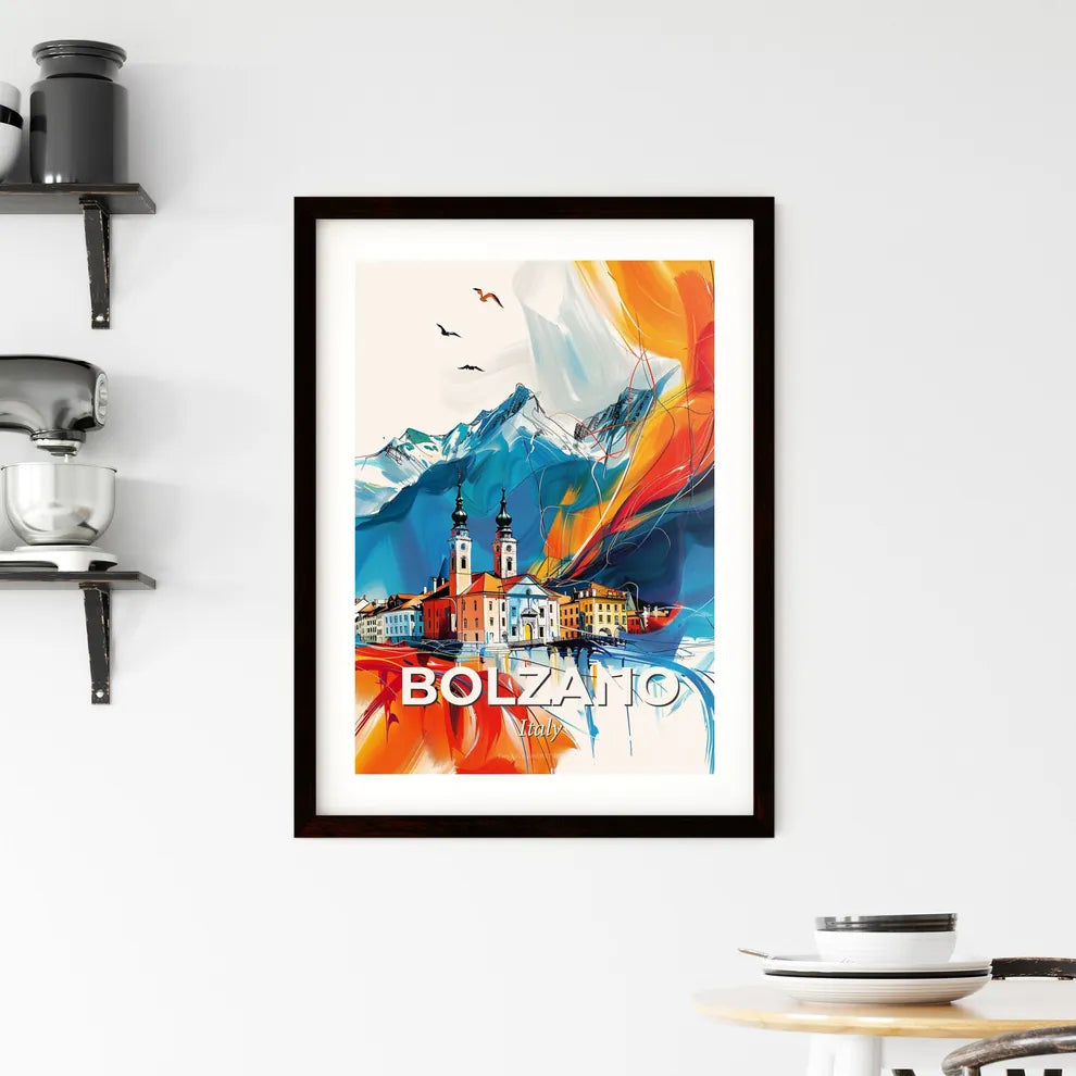 Vibrant Bolzano, Italy Framed Print