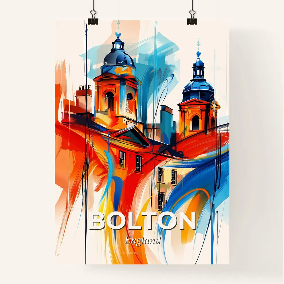 Vibrant Bolton, England Poster