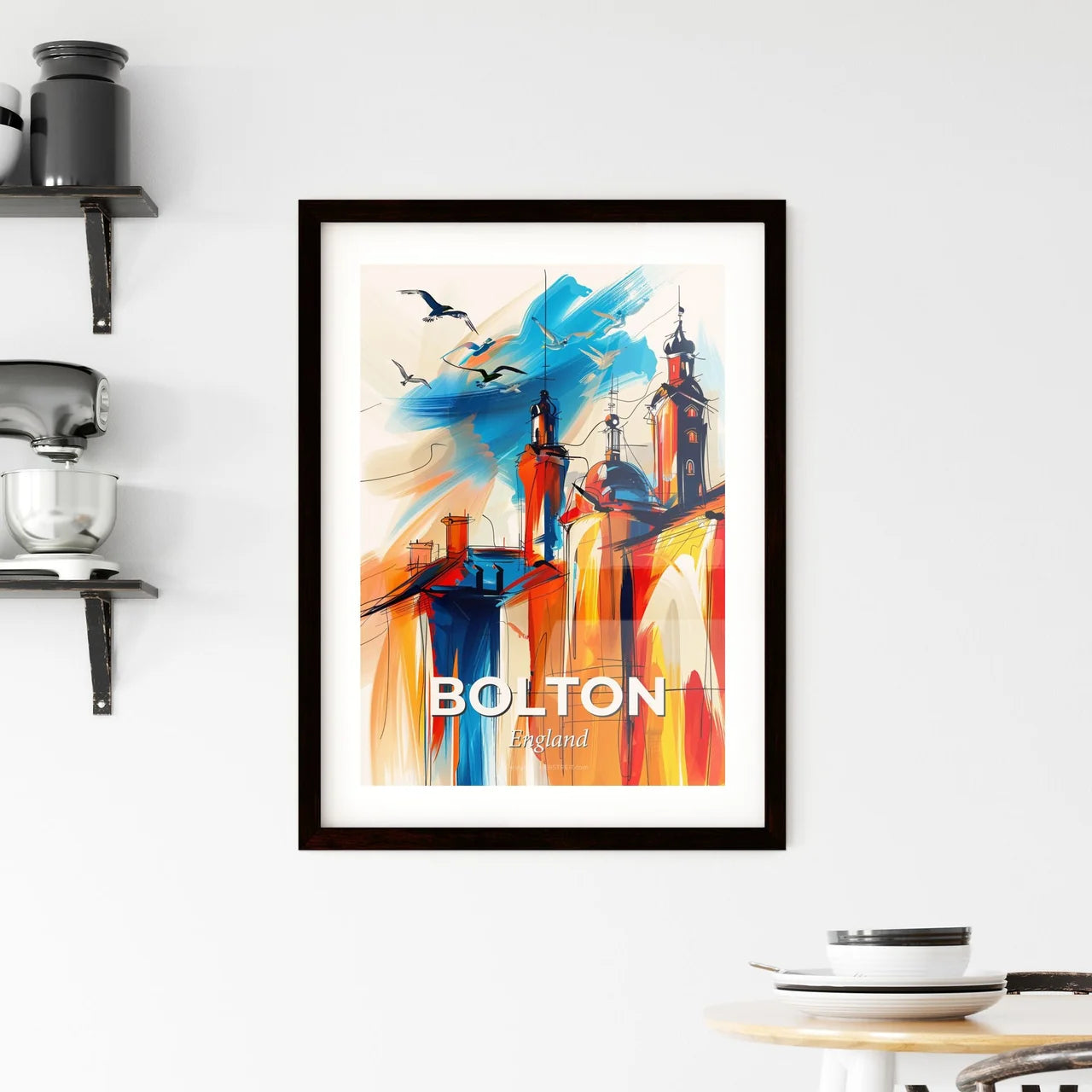Vibrant Bolton, England Framed Print