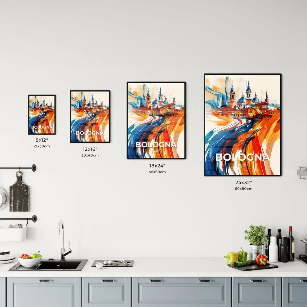 Vibrant Bologna , Italy Kitchen Art
