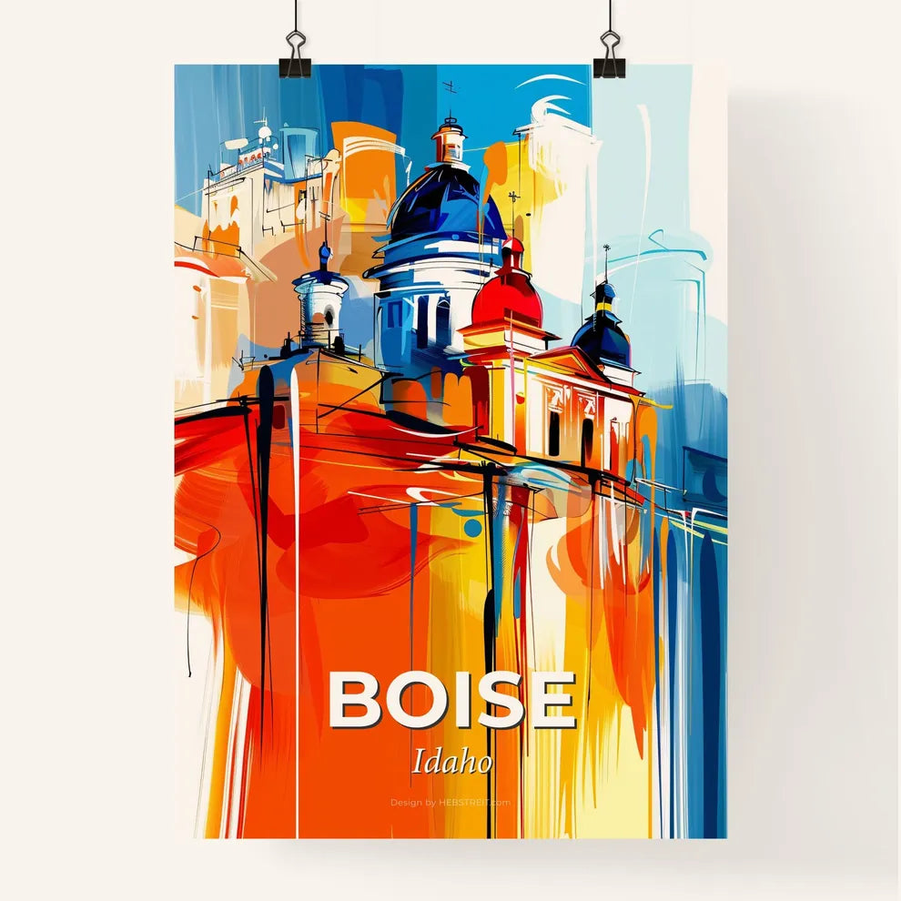 Vibrant Boise, Idaho Poster